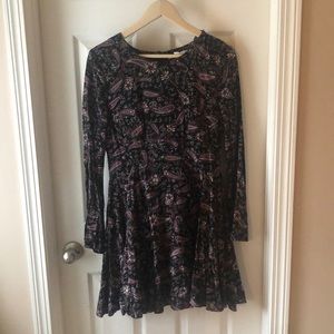 Mini Dress with Bell Sleeves